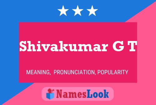 ملصق اسم Shivakumar G T