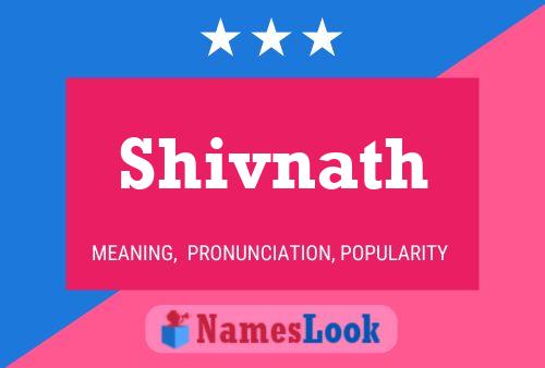 ملصق اسم Shivnath