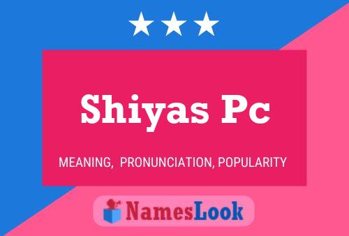 ملصق اسم Shiyas Pc