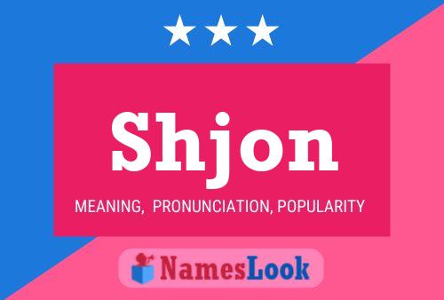 ملصق اسم Shjon