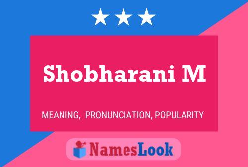 ملصق اسم Shobharani M