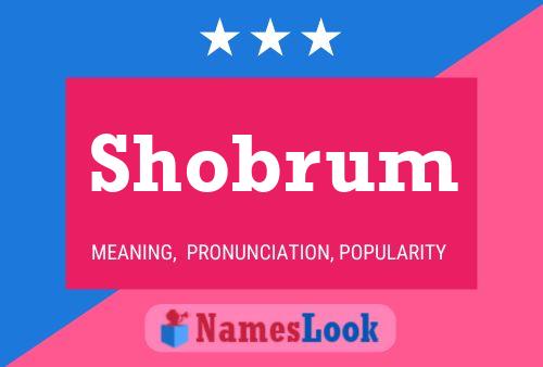 ملصق اسم Shobrum