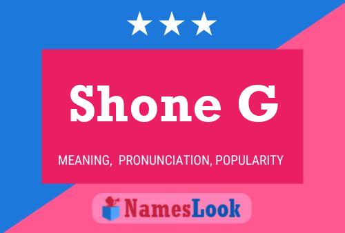 ملصق اسم Shone G