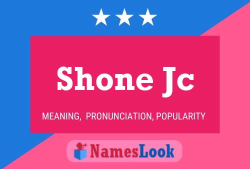 ملصق اسم Shone Jc