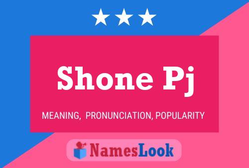 ملصق اسم Shone Pj