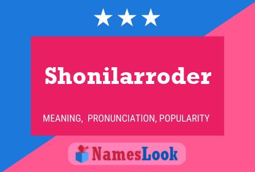 ملصق اسم Shonilarroder