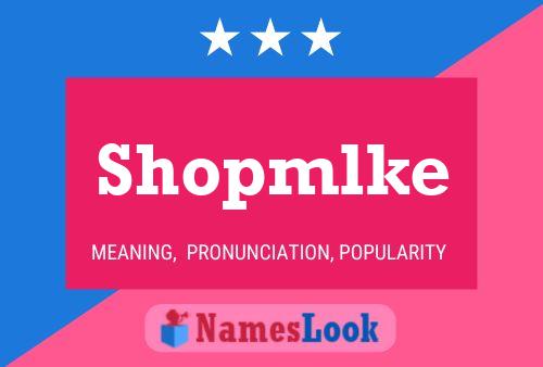 ملصق اسم Shopmlke