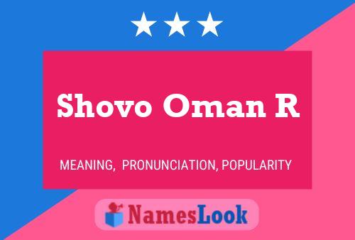 ملصق اسم Shovo Oman R