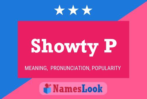 ملصق اسم Showty P