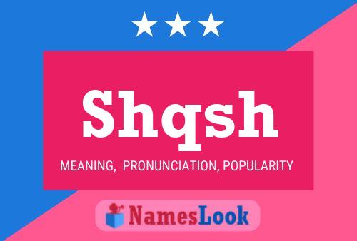 ملصق اسم Shqsh