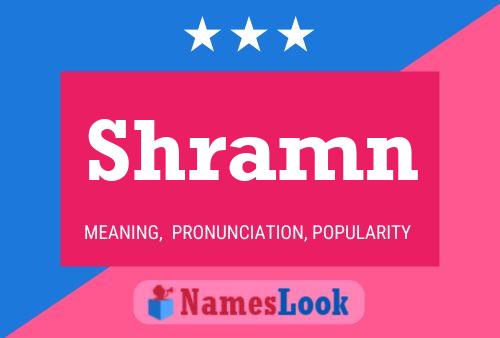 ملصق اسم Shramn