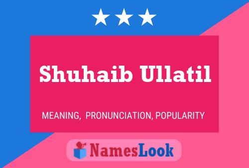 ملصق اسم Shuhaib Ullatil