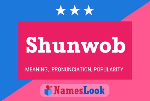 ملصق اسم Shunwob