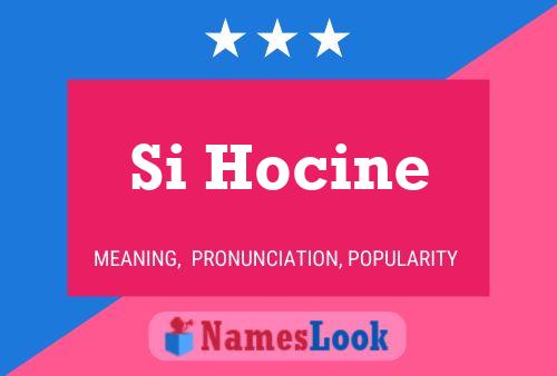 ملصق اسم Si Hocine