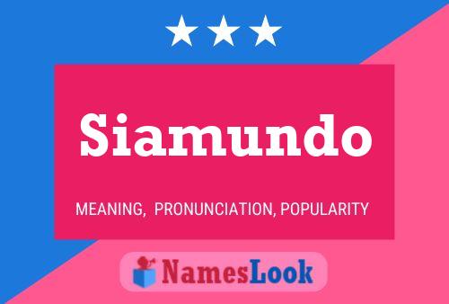 ملصق اسم Siamundo