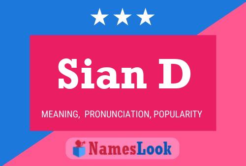 ملصق اسم Sian D