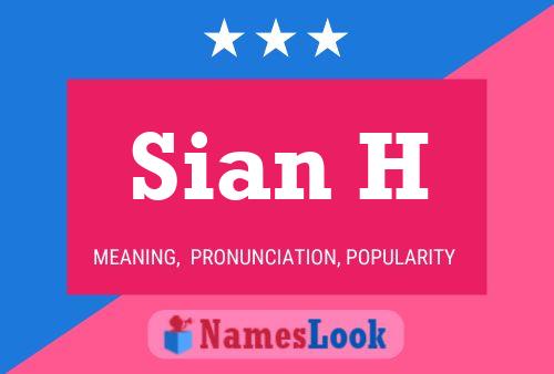 ملصق اسم Sian H