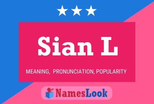 ملصق اسم Sian L