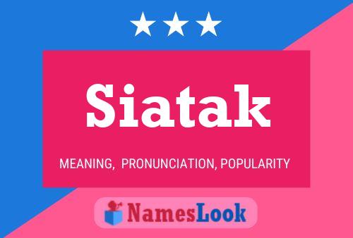 ملصق اسم Siatak