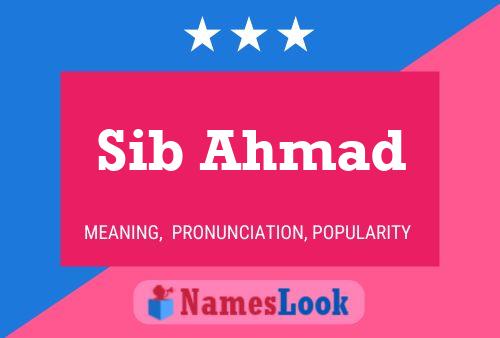 ملصق اسم Sib Ahmad