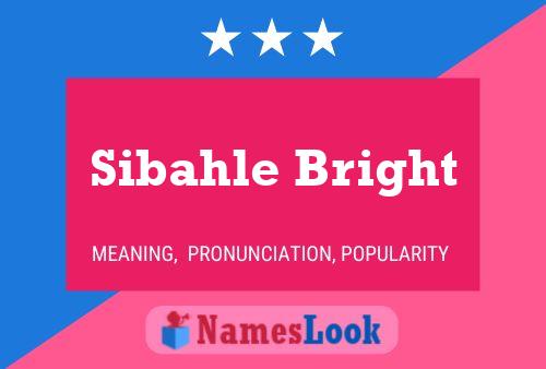 ملصق اسم Sibahle Bright