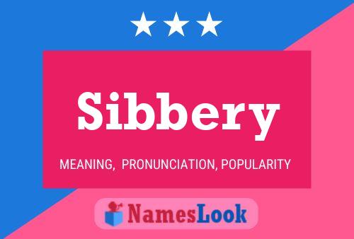 ملصق اسم Sibbery