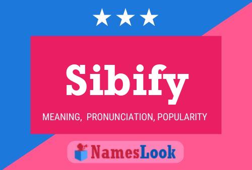 ملصق اسم Sibify