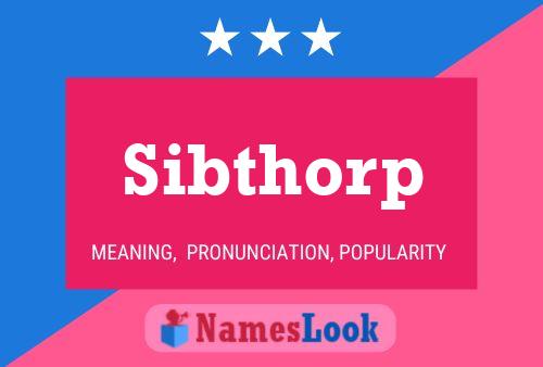 ملصق اسم Sibthorp