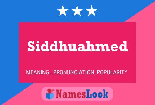 ملصق اسم Siddhuahmed