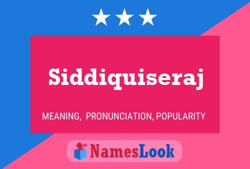 ملصق اسم Siddiquiseraj