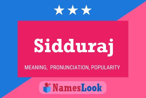 ملصق اسم Sidduraj