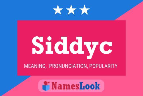 ملصق اسم Siddyc