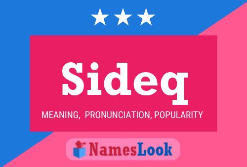 ملصق اسم Sideq