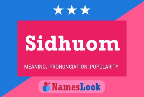 ملصق اسم Sidhuom