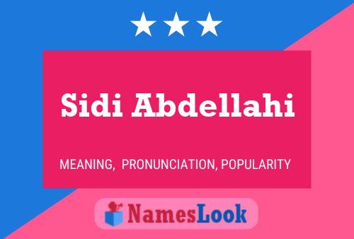 ملصق اسم Sidi Abdellahi