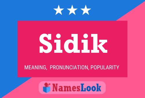 ملصق اسم Sidik