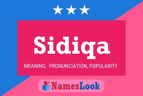 ملصق اسم Sidiqa