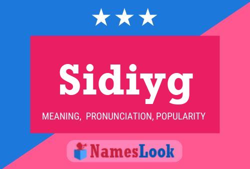 ملصق اسم Sidiyg