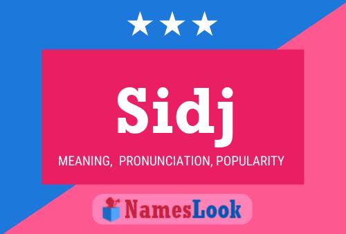 ملصق اسم Sidj