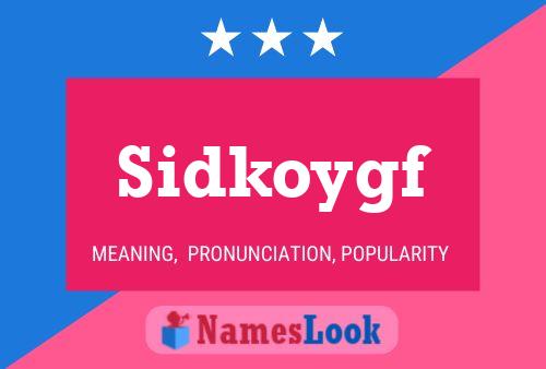 ملصق اسم Sidkoygf