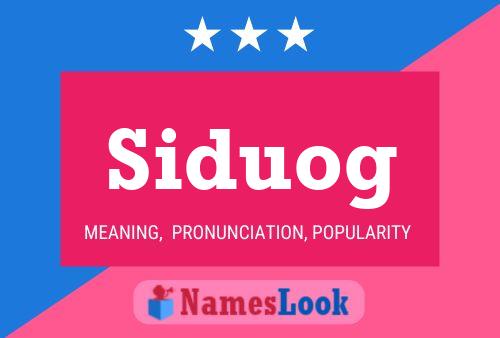 ملصق اسم Siduog