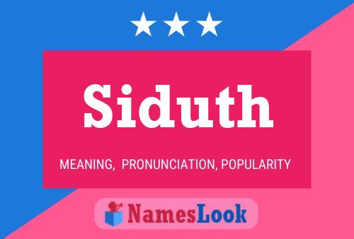 ملصق اسم Siduth