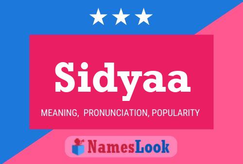 ملصق اسم Sidyaa