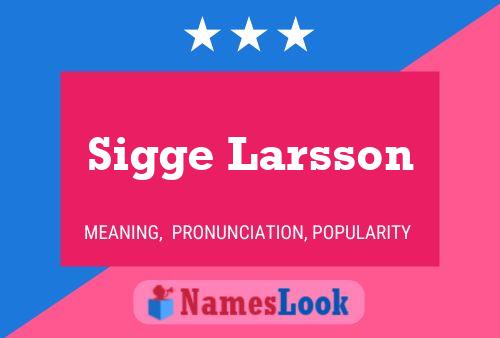 ملصق اسم Sigge Larsson