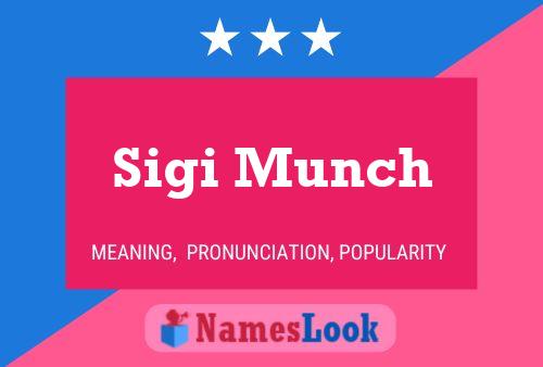 ملصق اسم Sigi Munch