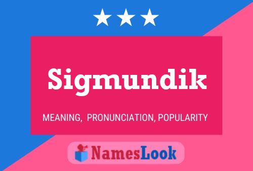 ملصق اسم Sigmundik