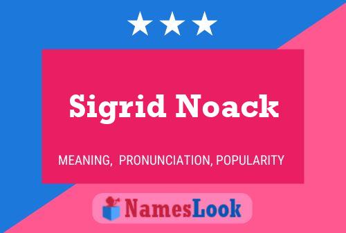 ملصق اسم Sigrid Noack