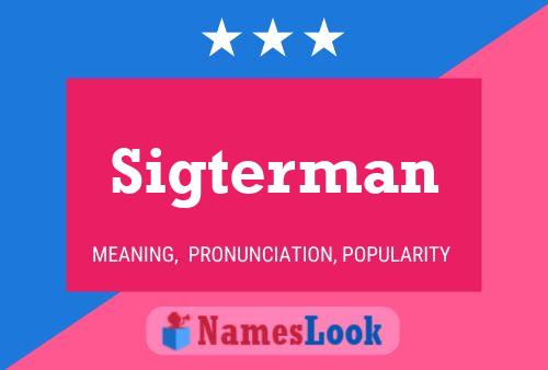 ملصق اسم Sigterman