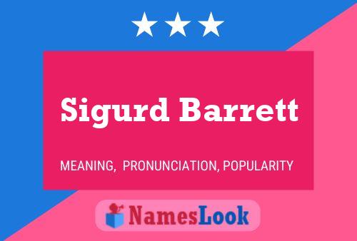 ملصق اسم Sigurd Barrett