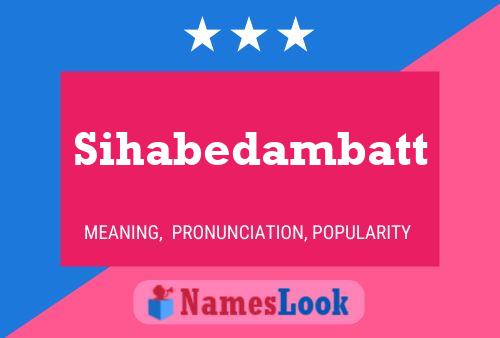 ملصق اسم Sihabedambatt